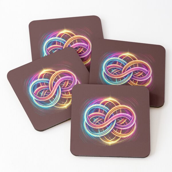 Item preview, Neon Celtic Endless Knot – Glowing Infinity Symbol in Brushstroke Light designed and sold by CelticSoulShop.