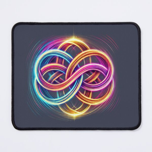 Item preview, Neon Celtic Endless Knot – Glowing Infinity Symbol in Brushstroke Light designed and sold by CelticSoulShop.