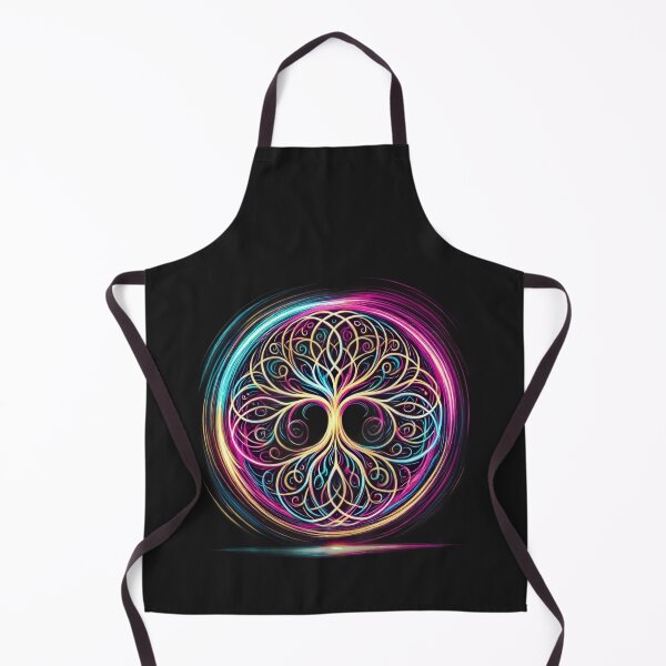 Item preview, Neon Celtic Tree of Life – Glowing Sacred Symbol in Brushstroke Light designed and sold by CelticSoulShop.