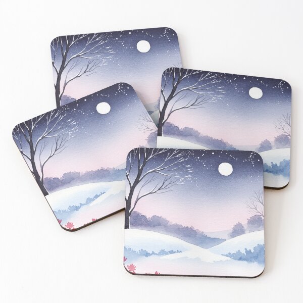 Item preview, Snowy winter landscape designed and sold by Design4uStudio.