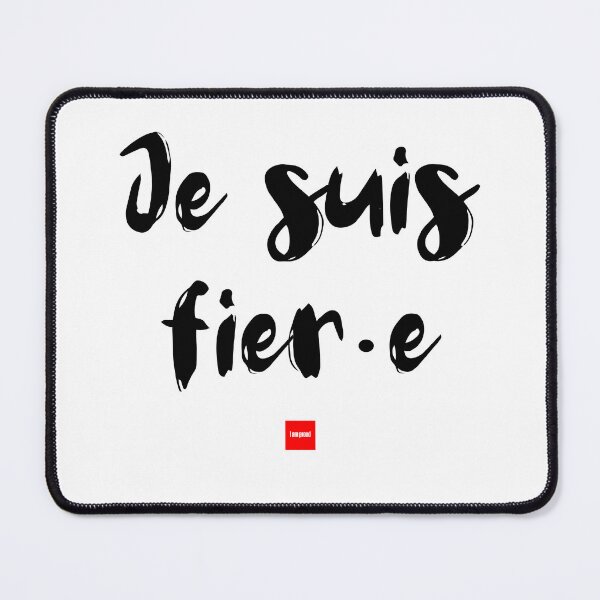 Item preview, Je suis fier·e – I Am Proud (French Idiom Typography) designed and sold by FrancophileFun.