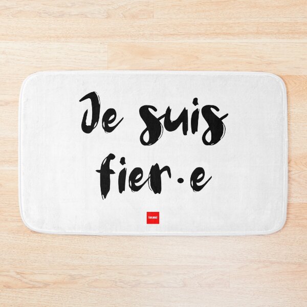 Item preview, Je suis fier·e – I Am Proud (French Idiom Typography) designed and sold by FrancophileFun.