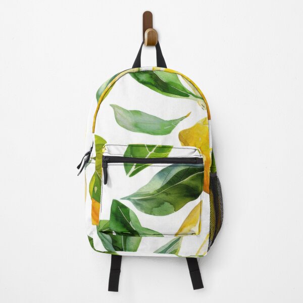 Item preview, Watercolor illustration of yellow lemons with green leaves on white background, AI generated designed and sold by dvoevnore.