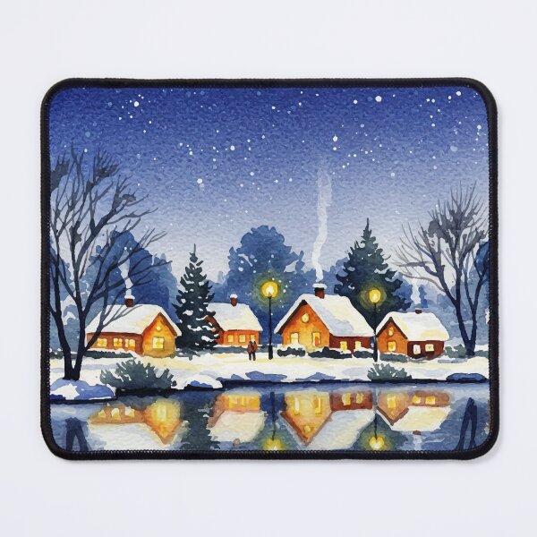 Item preview, Snowy winter landscape designed and sold by Design4uStudio.