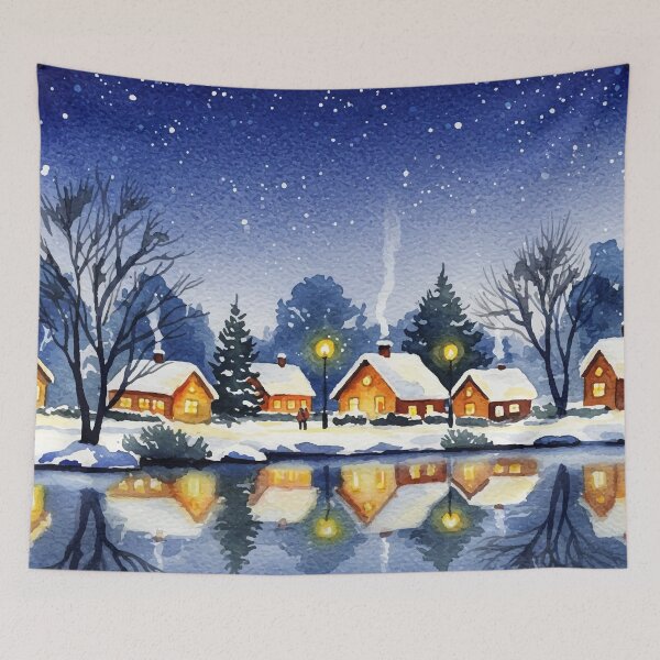 Item preview, Snowy winter landscape designed and sold by Design4uStudio.