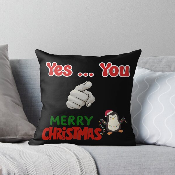Item preview, Fun “Yes You – Merry Christmas” Design with Pointing Hand designed and sold by LovelyHappyGift.