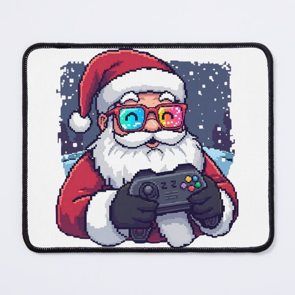 Item preview, Pixel Gamer Santa | Retro Christmas Gaming Art designed and sold by SoulenCify.