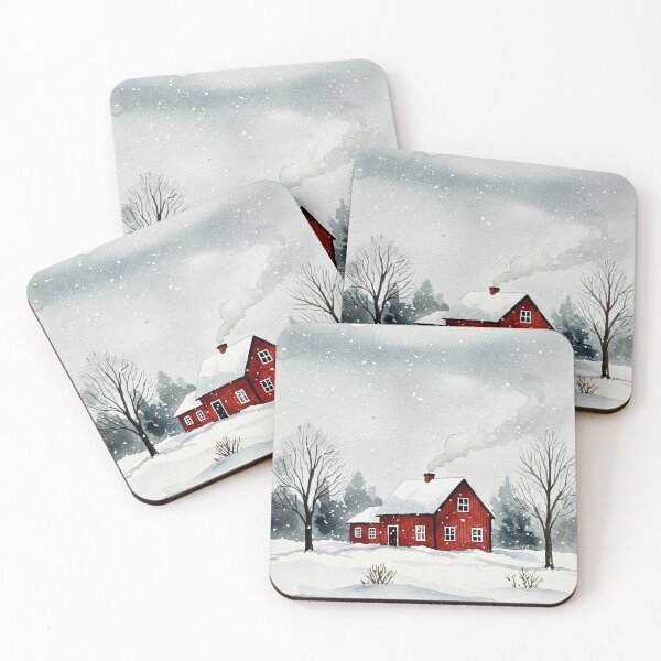 Item preview, Snowy winter landscape designed and sold by Design4uStudio.