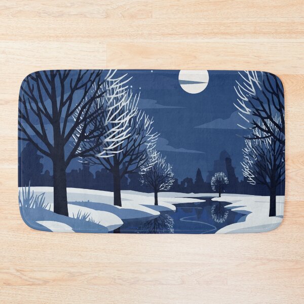 Item preview, Snowy winter landscape designed and sold by Design4uStudio.