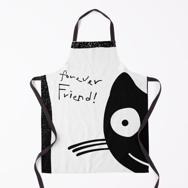 Item preview, Forever Friend! Black Cat Doodle Art on Grungy Note designed and sold by Red Onion.