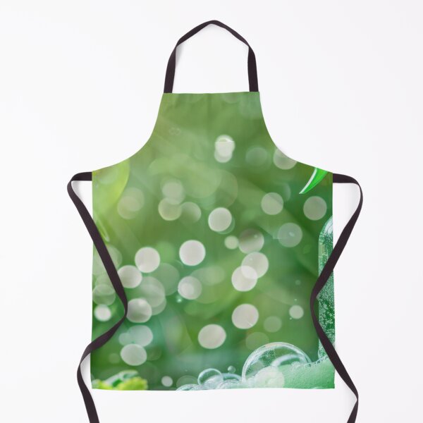 Item preview, Spray bottle with green leaves in nature background, AI Generated designed and sold by dvoevnore.