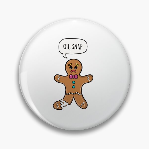 Item preview, Oh Snap - Funny Christmas Gingerbread Man designed and sold by LEFDDesigns.