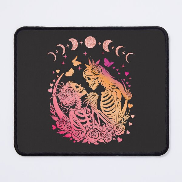 Item preview, Lesbian LGBTQ Skeleton Lovers – Celestial Moon Witchy Women Gothic designed and sold by Pingestre.