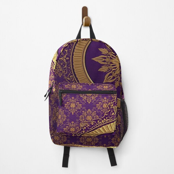 Item preview, Royal Crown Medallions Ankara Design – Purple, Gold & Black African Print designed and sold by Cultradesign.