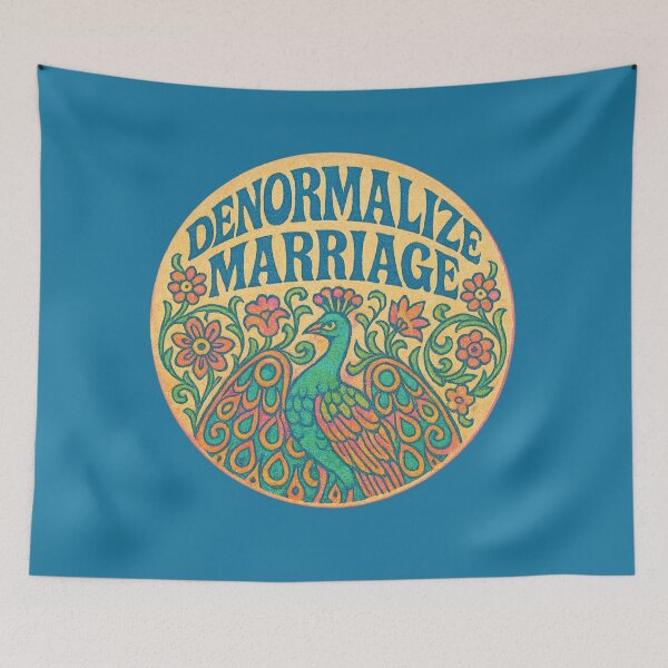 Item preview, Denormalize Marriage - Vintage Psychedelic Peacock Art designed and sold by Jennifer Chiera.