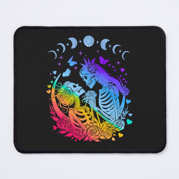 Item preview, Lesbian LGBTQ Pride Rainbow Skeleton – Celestial Moon Witchy Women Gothic designed and sold by Pingestre.