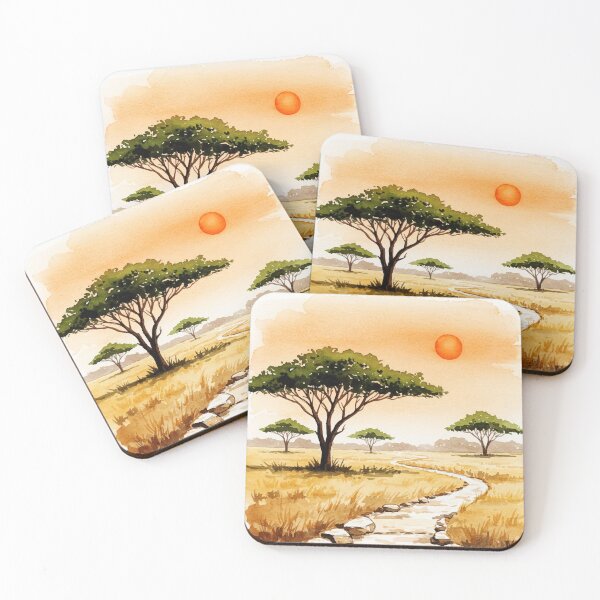 Item preview, African savannah landscape designed and sold by Design4uStudio.