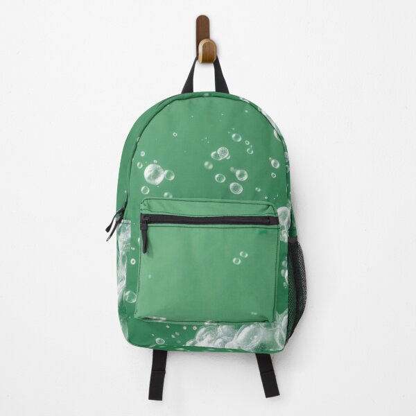 Item preview, Spray bottle with green liquid and foam on green background, AI Generated designed and sold by dvoevnore.