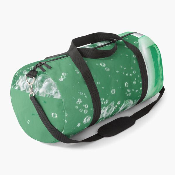 Item preview, Spray bottle with green liquid and foam on green background, AI Generated designed and sold by dvoevnore.