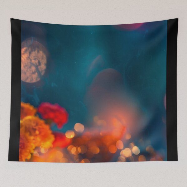 Item preview, Decorative candles surrounded by flowers in festive setting, bokeh background, AI Generated designed and sold by dvoevnore.