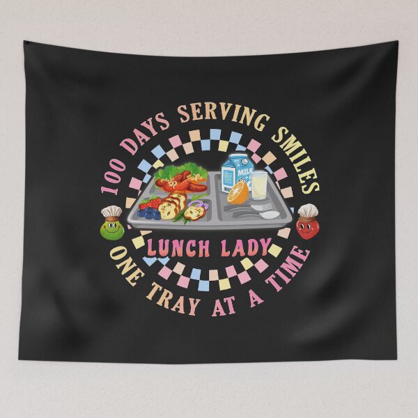 Item preview, Lunch Lady Squad - Cafeteria Crew Food Service 100 Days of School designed and sold by Pingestre.