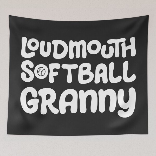 Item preview, Loudmouth Softball Granny for Grandmothers and Softball Fans designed and sold by Jessica Deel Creative Co. Shop.