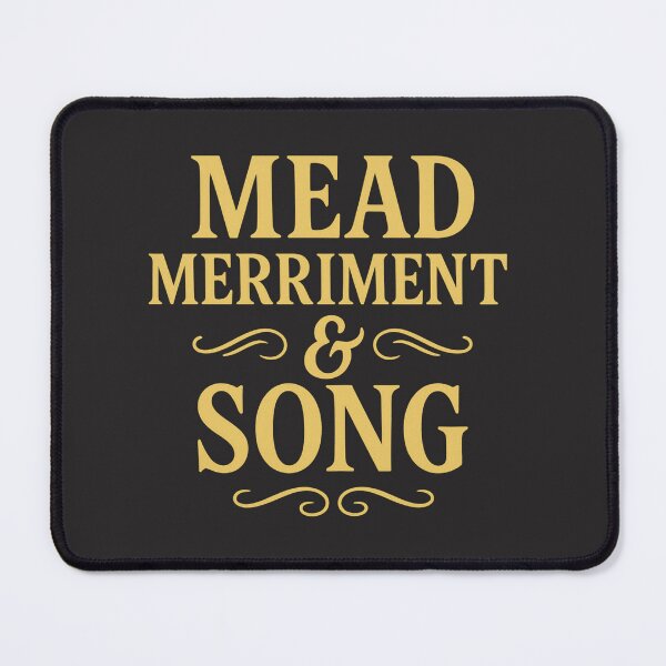 Item preview, Mead, Merriment & Song • Medieval Tavern Quote Typography designed and sold by fairmaiden7.