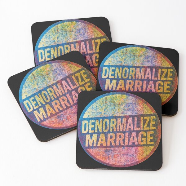 Item preview, Denormalize Marriage Grunge Circle designed and sold by Jennifer Chiera.