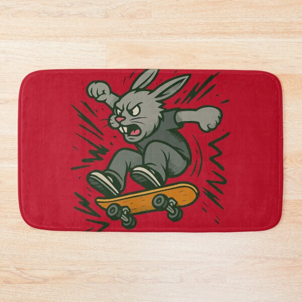 Item preview, Skateboard Rabbit Funny Bunny Extreme Sports designed and sold by SillyPawsStudio.