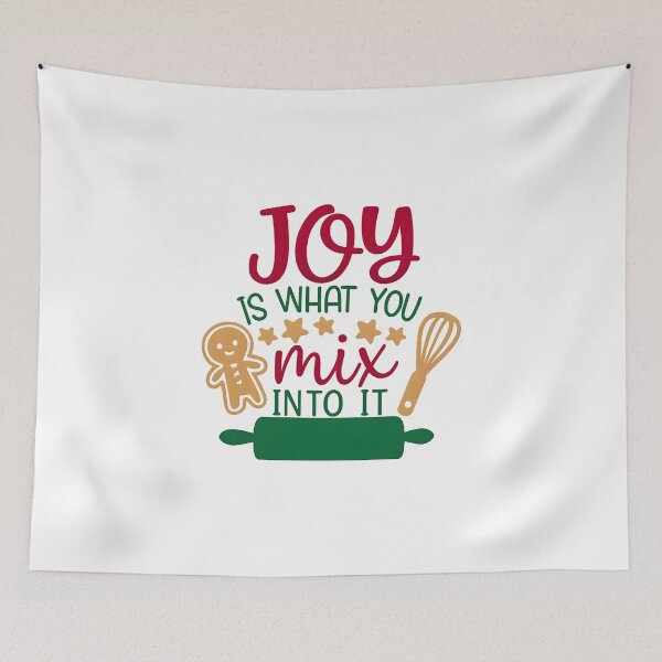 Item preview, Joy Is What You Mix Into It" Christmas Baking Design designed and sold by AmtsDesigns.