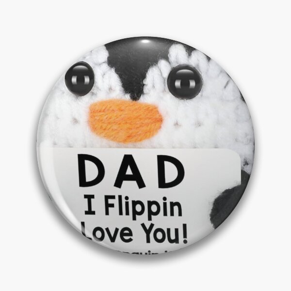 Item preview, Fathers Day Dad Gifts from Daughter Son Wife, Handmade Crochet Mini Penguin Birthday Gifts for Dad Bonus Step, Funny I Love You Gift for Dads Birthday Father‘s Day Emotional Positive Small Cute Decor designed and sold by Ethan  Miller.