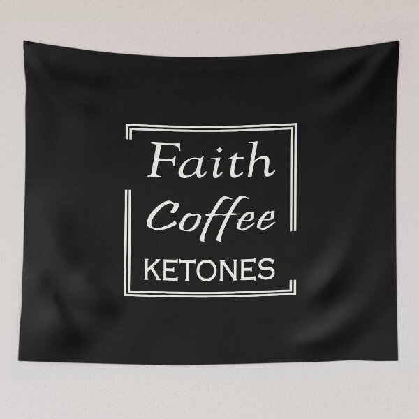 Item preview, Fueled By Faith Coffee and Ketones - Funny Christian Keto Diet Gift designed and sold by SylwiaPrint.