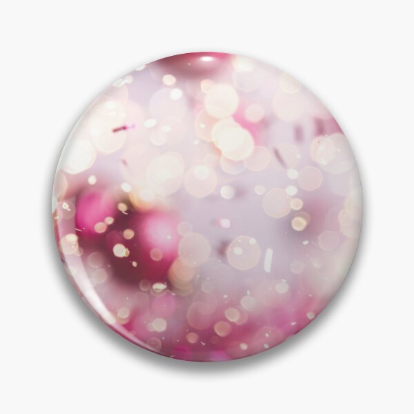 Item preview, Shiny pink Christmas ornament hanging on pink tree with confetti, background, AI Generated designed and sold by dvoevnore.