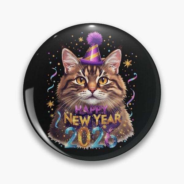 Item preview, 2026 New Year Cat in Santa Hat designed and sold by Graphizia.