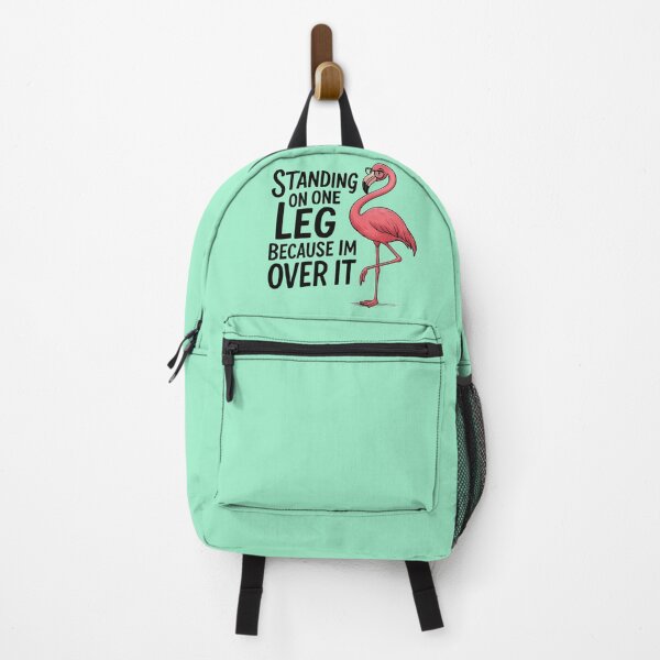 Item preview, Standing on one leg because I'm over it - Funny Flamingo designed and sold by Vicky021.
