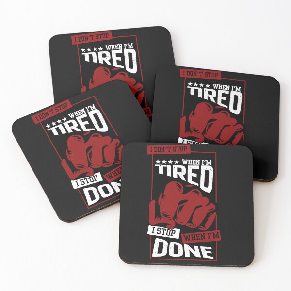 Item preview, ​I Stop When I'm Done - Motivational Gym Quote designed and sold by Graphizia.