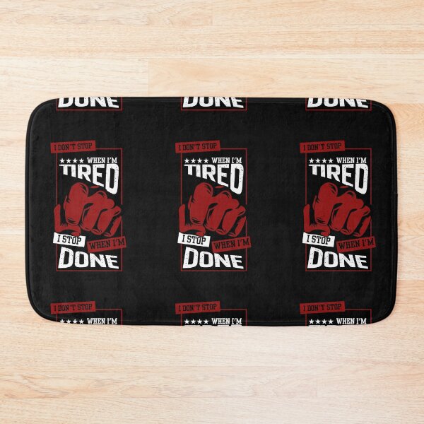 Item preview, ​I Stop When I'm Done - Motivational Gym Quote designed and sold by Graphizia.