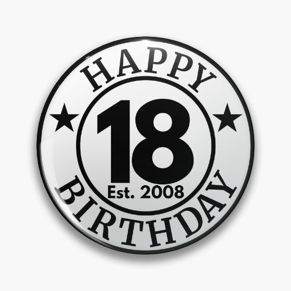 Item preview, Happy 18th Birthday 2008 | Eighteen Years Celebration | 18th Anniversary designed and sold by highflycrafts.