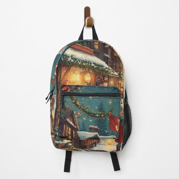Item preview, Joyful Christmas Market – Cottagecore Holiday Village Art designed and sold by Deezyned.