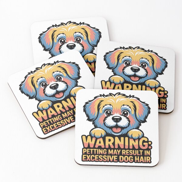 Item preview, Cute Fluffy Dog Shed Warning Sign Colorful Fun Design designed and sold by Tong4130.