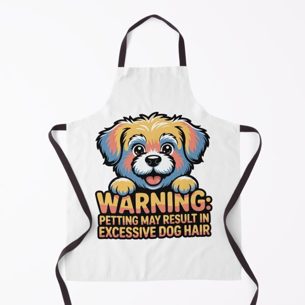 Item preview, Cute Fluffy Dog Shed Warning Sign Colorful Fun Design designed and sold by Tong4130.