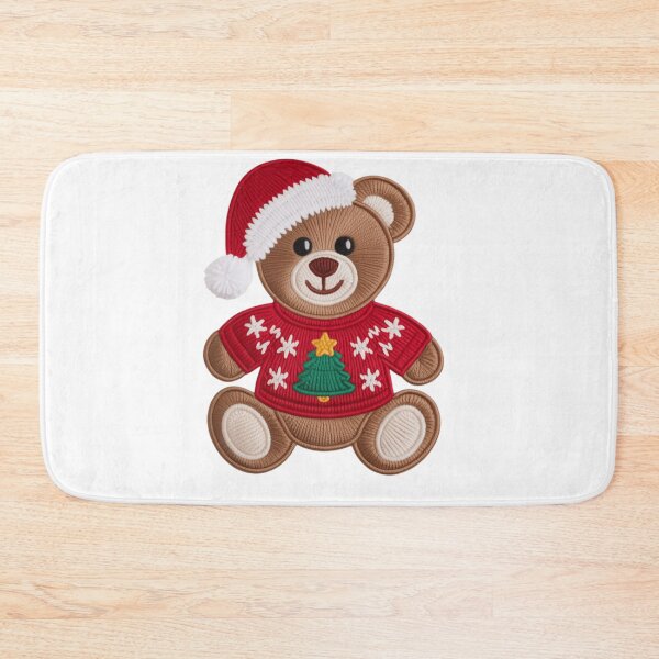 Item preview, Adorable Knitted Teddy Bear Christmas Sweater T-Shirt designed and sold by ZyxDes.