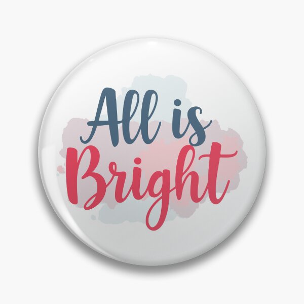 Item preview, All Is Bright Christmas Typography designed and sold by DavidTeeStudio.