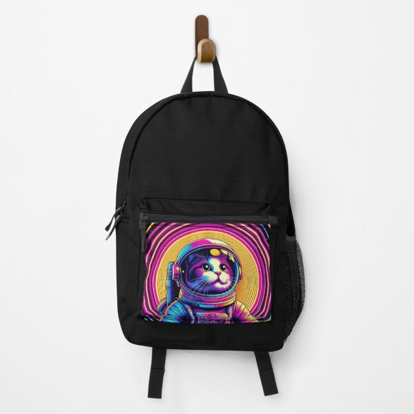 Item preview, Cosmic Catstronaut in Neon Orbit designed and sold by Dogandesighn.