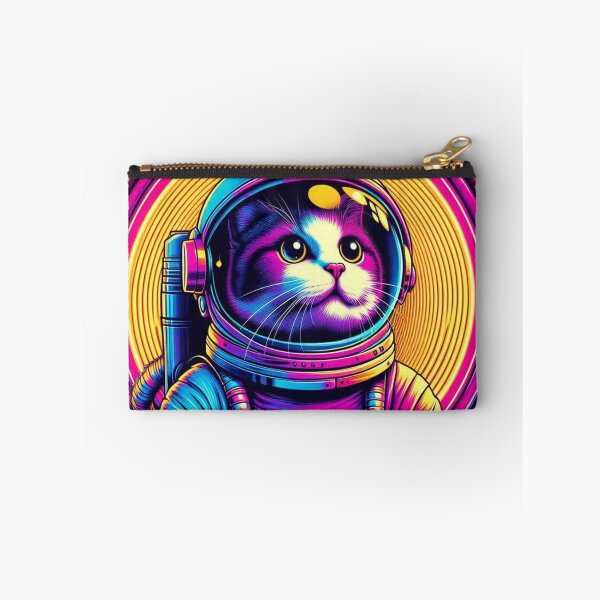 Item preview, Cosmic Catstronaut in Neon Orbit designed and sold by Dogandesighn.