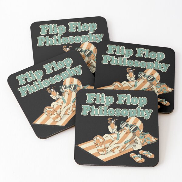 Item preview, Flip Flop Philosophy – Chill Retro Summer Humor designed and sold by DIRTYSKETCHH.