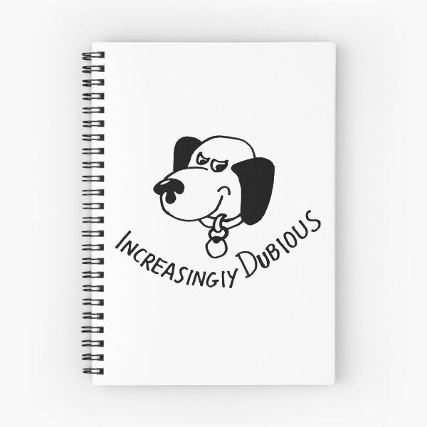 Item preview, animal pet dog cartoon design: increasingly dubiouse  designed and sold by jameshowgelpen.