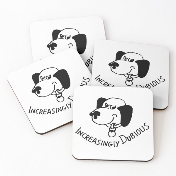 Item preview, animal pet dog cartoon design: increasingly dubiouse  designed and sold by jameshowgelpen.