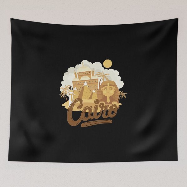 Item preview, Desert & Pyramids of Giza Art | The Great Sphinx & Citadel of Cairo designed and sold by ZentroShop.