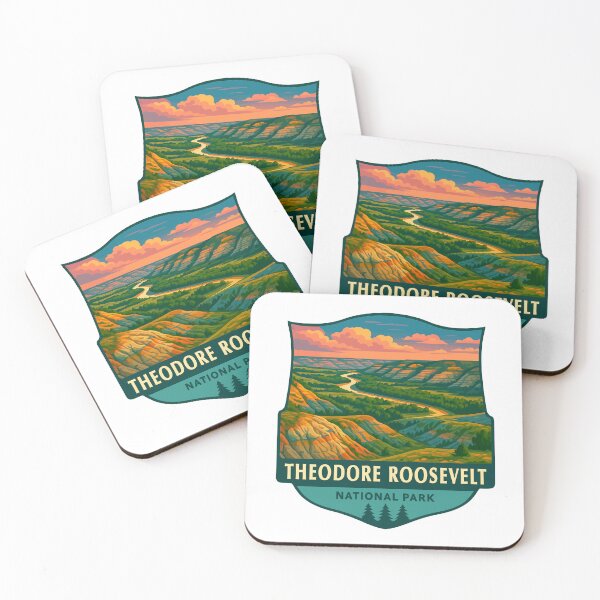 Item preview, Pegatina del Parque Nacional Theodore Roosevelt designed and sold by Ismeal Von.